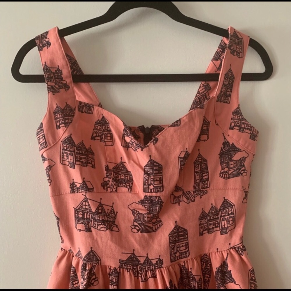 Nooworks Pink Vintage House dress size Small - Picture 3 of 3